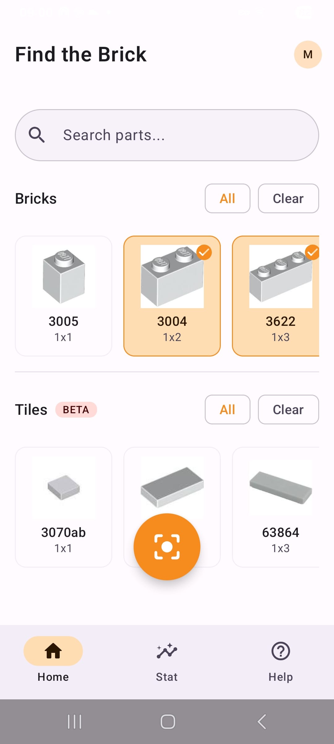 Select the Part on Android